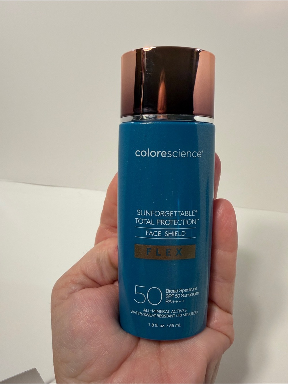 Sunforgettable Total Protection Face Shield Flex SPF 50 - Blue/White - Picture 7 of 7